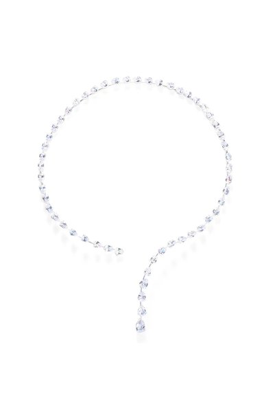 Choice silver Stonefans Fashion Zircon Pendant Choker Water Drop for Women Vi...