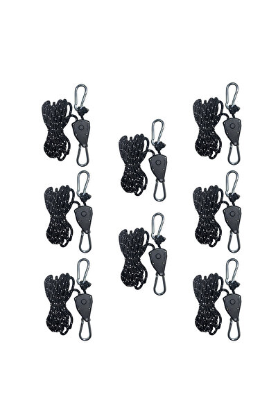 Choice 8Pcs Black 2/4/8pcs Reflective Camping Tent Rope Tie Down Fastener Fix...