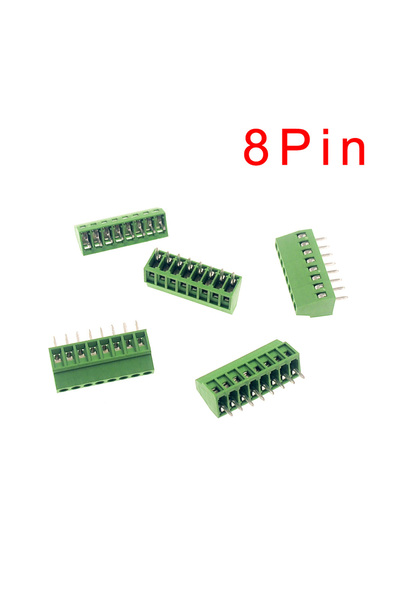 Choice12 10PCS 8Pin 5/10pcs KF128 2.54mm PCB Mini Screw Terminal Blocks Conne...