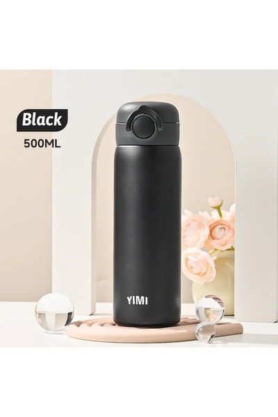 Choice 500ml black 500ML Thermos Bottle Vacuum Flasks Tumbler 304 Stainless S...
