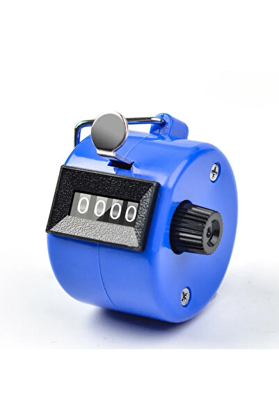 Choice4 Blue Handheld 4 Digital Tally Counter Mechanical Manual Palm Clicker ...