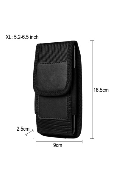 Choice 5.2-6.5 inch Universal Nylon Mobile Phone Waist Bag Belt Clip Holster ...