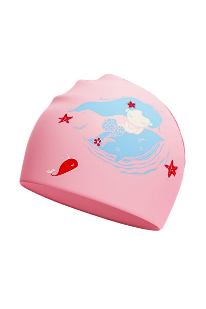 choice2 PK2 Kids Swimming Cap Cute Cartoon Elastic Silicone Boys and Girls Sw...