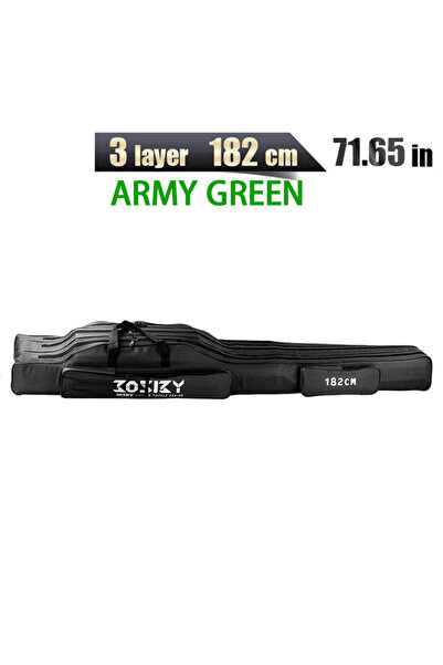 Choice9 182CM 3 Layer BLACK Fishing Rod Bags 60/100/122/150/152/180CM Tackle ...