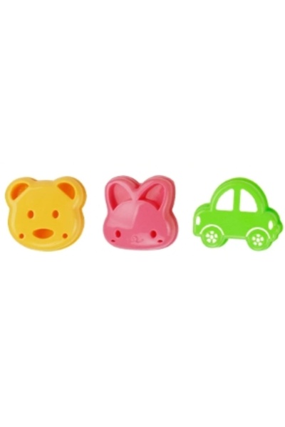 Choice as picture(7) 2pcs Sandwich Mould Bear Cat Rabbit Car Shaped Bread Mol...