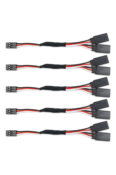 Choice 200MM 5pcs/lot 150mm 300mm 500mm RC Servo Y Extension Cord Cable Lead ...