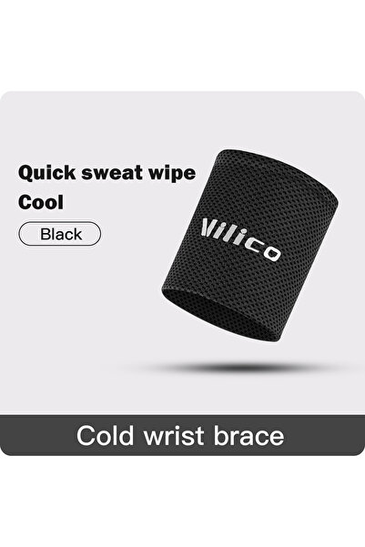 choice2 L AB133-BK Cool Feeling Wrist Guard With Elastic Weaving Fitness Runn...