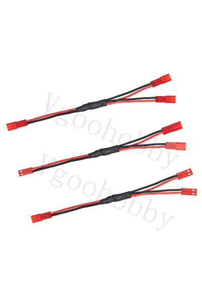 Choice 3Pcs JST Plug Splitter,JST Male Female Y Parallel  for Traxxas Tamiya ...