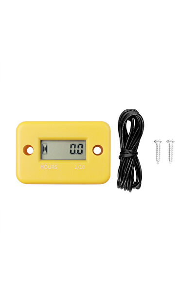 Choice Yellow Waterproof LCD Display Digital Hour Meter Inductive Timer for B...