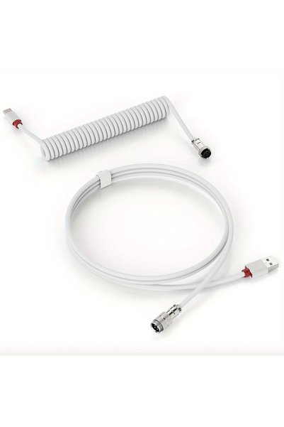 Choice1 كابل لوحة مفاتيح ملفوف بطول 1.8 متر / 70 بوصة من نوع USB C، سلك لوحة ...