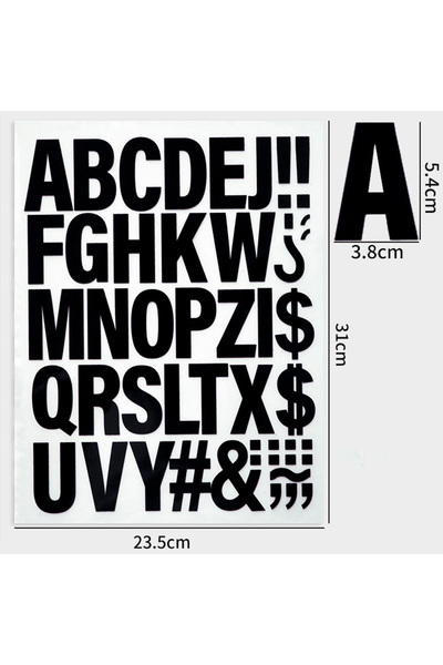 Choice1 Black 3.8x5.4cm 26 Letters Patches Thermal Transfer Printing For Garm...