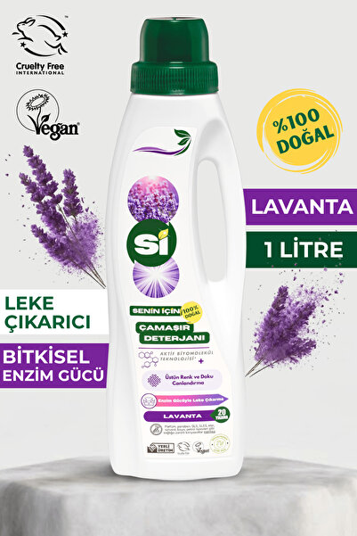 Sİ Senin İçin %100 Doğal Çamaşır Deterjanı Lavanta Yağlı 1L