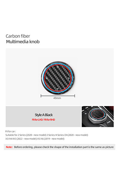 Choice1 Carbon Fiber 49mm For BMW F10 E60 F30 F20 G20 E90 F25 G01 E39 X3 X4 X...