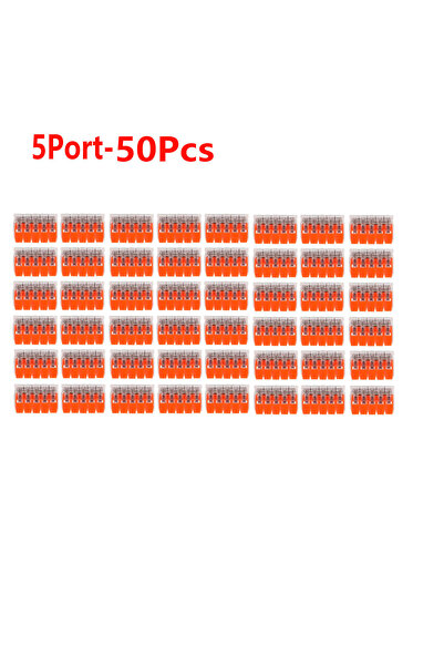 Choice6 100 Pieces 5Port 50/100 Pcs Electrical Quick Connectors, DIY Cable Co...