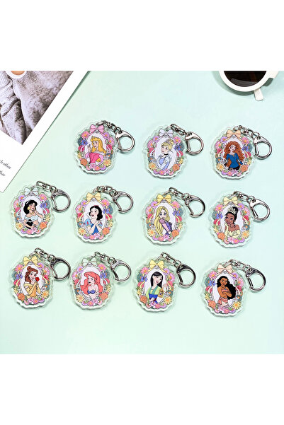 Choice 5 cm 12 1/11PCS Disney Princess Acrylic Popular Keychain Accessories B...