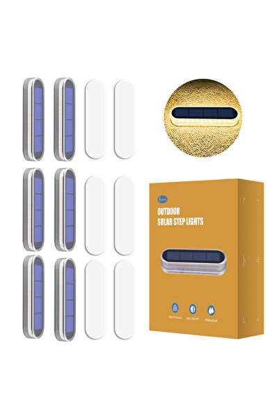 Choice4 EL-SD--03-W6 Solar Deck Lights IP68 Waterproof Outdoor Auto On/Off Li...