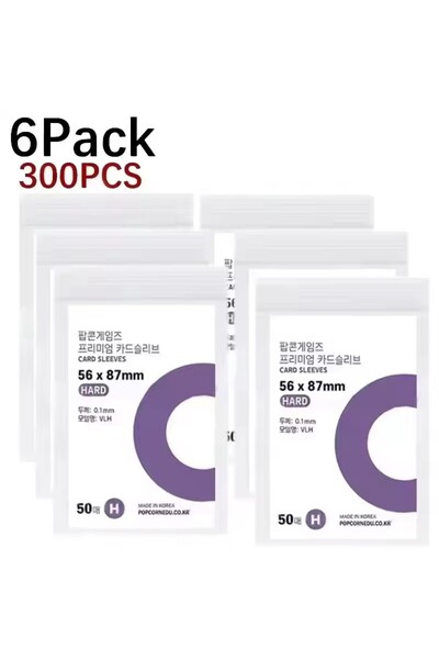 Choice 300 قطعة - 56 × 87 مم غلاف بطاقة صور Kpop كوري شفاف مضاد للخدش وحقيبة ...