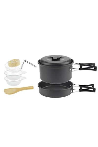 Choice 1-2 person pot set Camping Cookware Set for 1-7 Persons, Lightweight a...