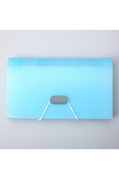 choice2 A6blue A6 Expanding File Folder Buckle Wallet Organ Bag Documents Fol...