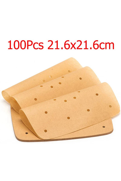 Choice 100Pcs 21.6x21.6cm 50/100Pcs Upgraded Air Fryer Parchment Paper Air Fr...