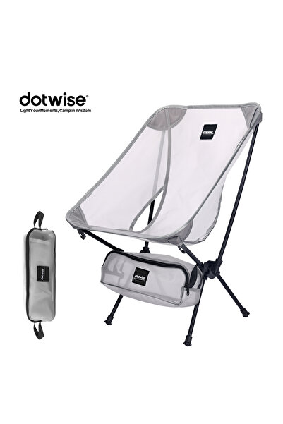 Choice White Mesh yarn Moon Chair Breathable Outdoor Chair Camping Fishing Ch...