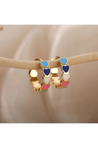 Choice E2056G Crystal Fruit Cherry Drop Earrings For Women Stainless Steel Pi...