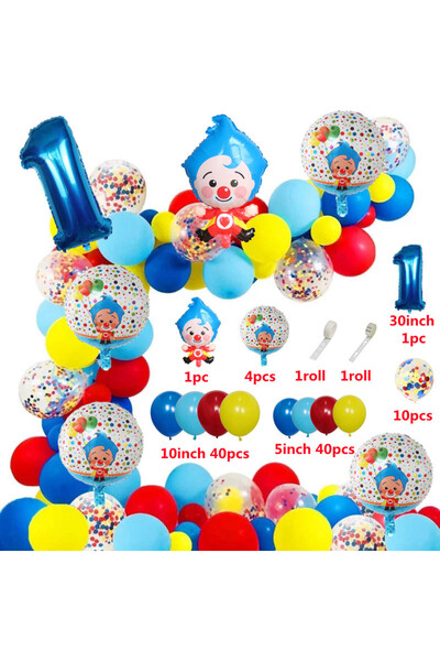 Choice كما في الصورة ClownArch-1 مجموعة 98 قطعة/مجموعة من بالونات قوس المهرج ...