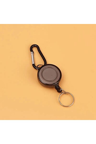 Choice black Customizable Retractable Badge Holder with Easy Pull Buckle - Du...