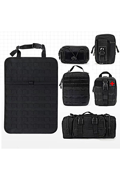 Choice Black High Quality Multifunction 55*37CM 600D 6PCS In 1 Car Back Seat ...