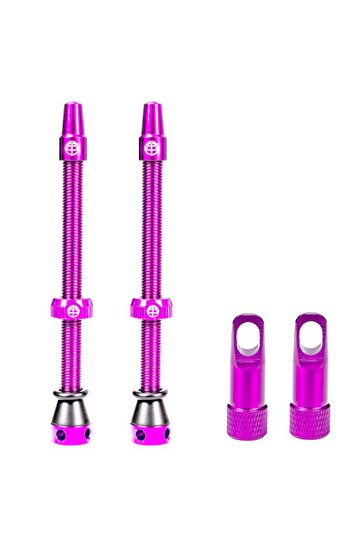 Choice Purple-80mm OFFBONDAGE Bicycle 2/Pack F/V Tubeless Valve Aluminum Allo...