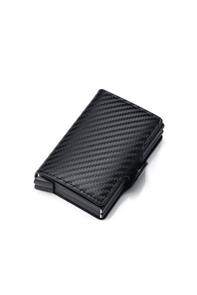 Choice8 Carbon Fiber Carbon Fiber Holder Mens Double Anti Rfid Bank Cardholde...