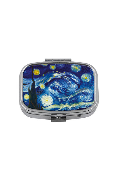 Choice6 8 Oil Painting Metal Medicine Box with 2 Compartments Portable Travel...
