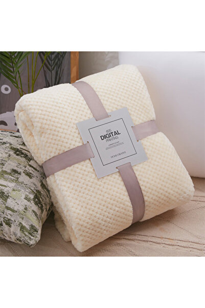 Choice 70x100cm White Baby Blanket Soft Fleece Infant Thick Quilt Bedding Swa...