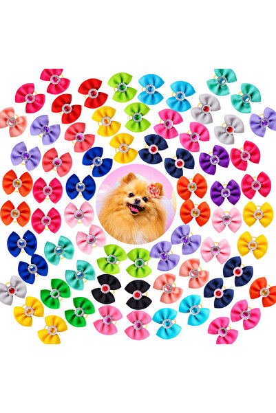 choice2 10PCS as the picture show 10/20/30PCS Pet Hair Bows Dog Grooming Acce...