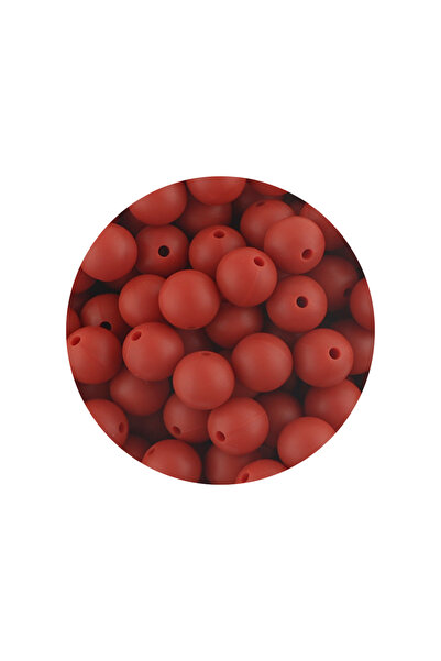 Choice13 50pcs 12mm Red brown 50Pcs/Lot 12/15mm New Color Silicone Beads for ...