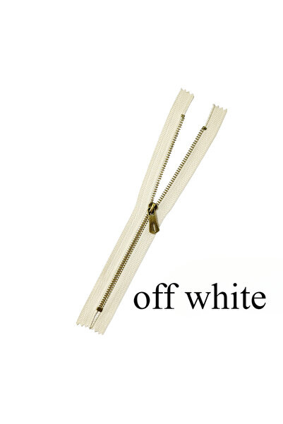 Choice12 5# off white 25cm 5pcs 5 # metal short zipper suitable for clothing ...