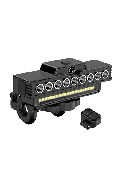 Choice7 XIWANGFIRE with power display 15LED Bike Light with 120DB Bell, USB R...