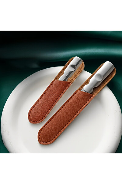 Choice Long and short Stainless Steel Double-sided Nail File With Bamboo Hand...
