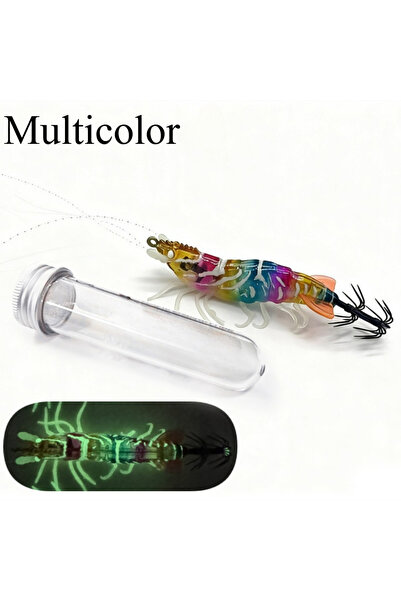 Choice Lures-Multicolor-1pc Ackibbik 1pc 8cm Glow Real Shrimp Prawn Lure Salt...