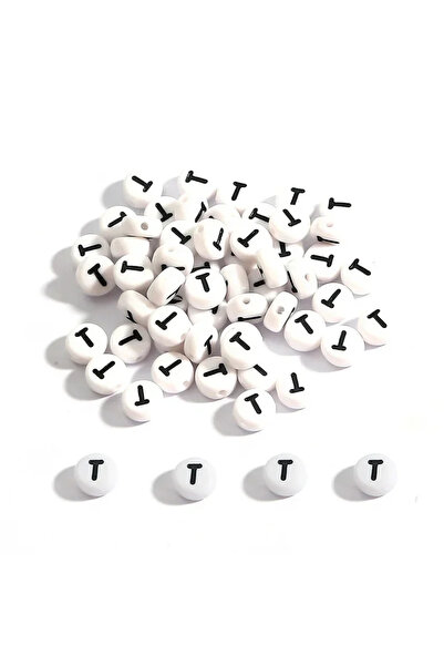 Choice38 100PCS T 100-500PCS Acrylic A-Z 26 Letter Beads Round Loose Spacer W...