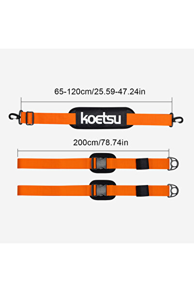 Choice7 Orange Paddle Board Carry Strap Adjustable SUP Carrying Strap Surfboa...