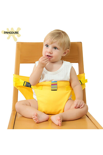 Choice حزام أمان أصفر للأطفال من PANGDUBE، حزام مقعد قابل للطي ومحمول للأطفال...