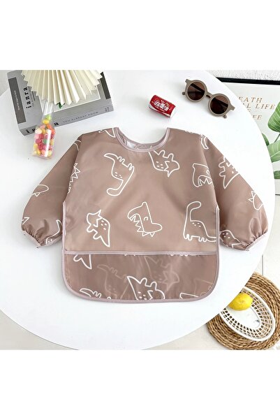 Choice6 0-3year style 7 Waterproof Full Sleeve Baby Bibs Children Apron Long ...
