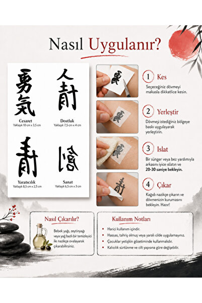 Queentrend Trendonline Felsefe Yazılı Geçici Vücut Dövmesi - Minimal Tattoo - Kol Bilek Boyun Uyumlu
