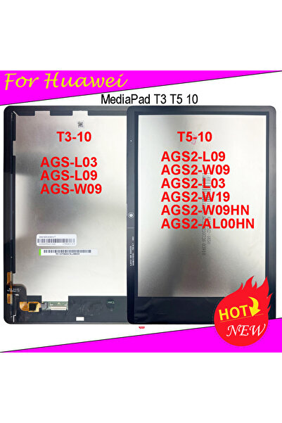 Choice شاشة LCD T5-10 سوداء مزودة بتقنية واي فاي لجهاز MediaPad T3 T5 10 AGS-...