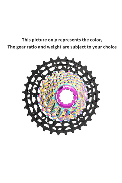 ZTTO 12s11-36T 141g Black-rainbow SLR Gen3 12s Road Bike Cassette Super Light...
