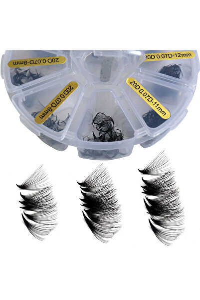 Choice 20D Sackvis 480 Fans Loose 8-15mm Mixed Length Pointy Base Premade Fan...