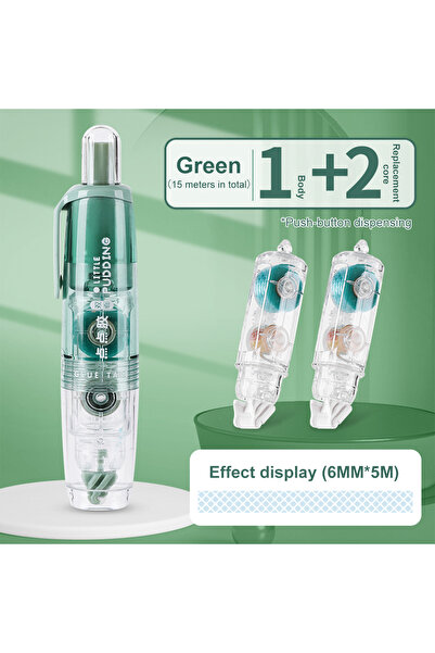 Choice11 Green-2refills 12Pcs/Set Transparent Dot Dispensing Double-sided Tap...
