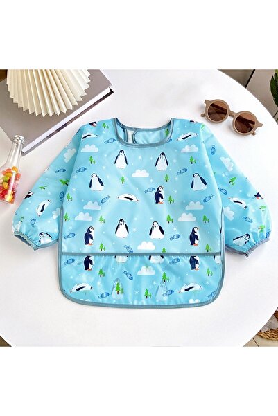 Choice16 0-3year style 12 Waterproof Full Sleeve Baby Bibs Children Apron Lon...