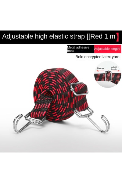 Choice Red Motorcycle Elastics Luggage Rope Cord Hooks Bikes Rope Tie Auto Lu...